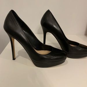 Vince Camuto platform stiletto in black.